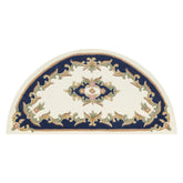Royal Cream & Blue Round & Half Moon Traditional Hand Tufted Wool Rugs - Pendle Village Furniture